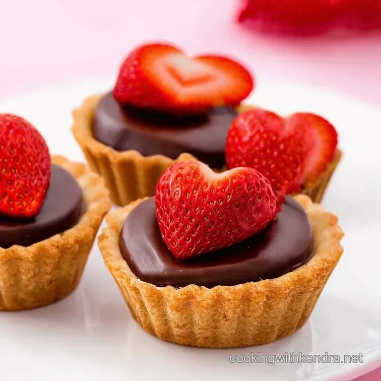 Chocolate Strawberry Heart Tartlets