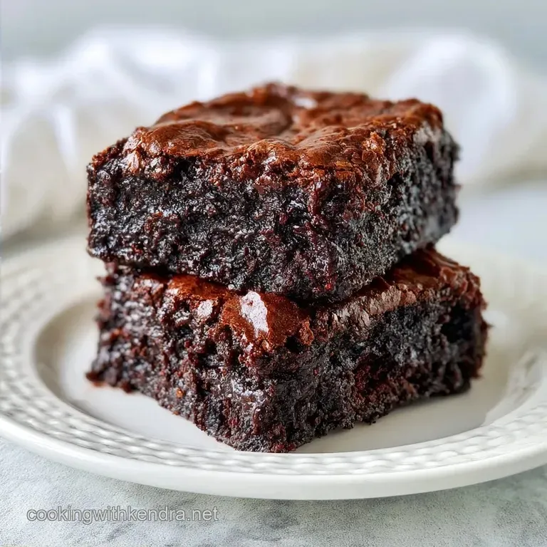 Fudgy Vegan Chocolate Zucchini Brownies