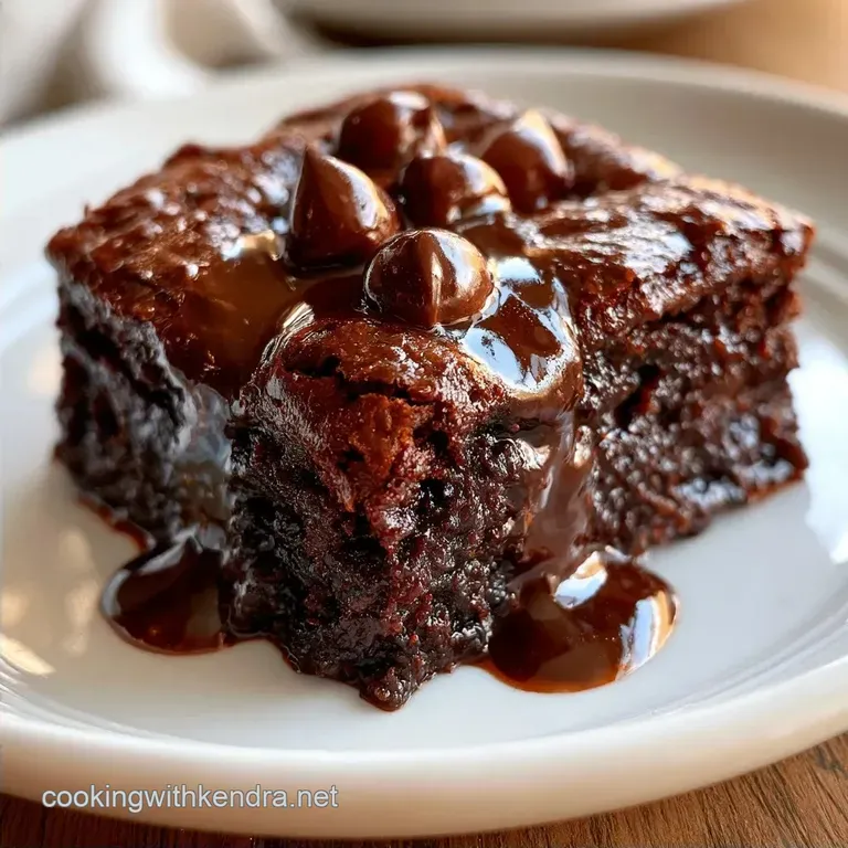 Fudgy Double Chocolate Chip Zucchini Brownies