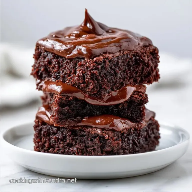 Fudgy Frosted Chocolate Zucchini Brownies