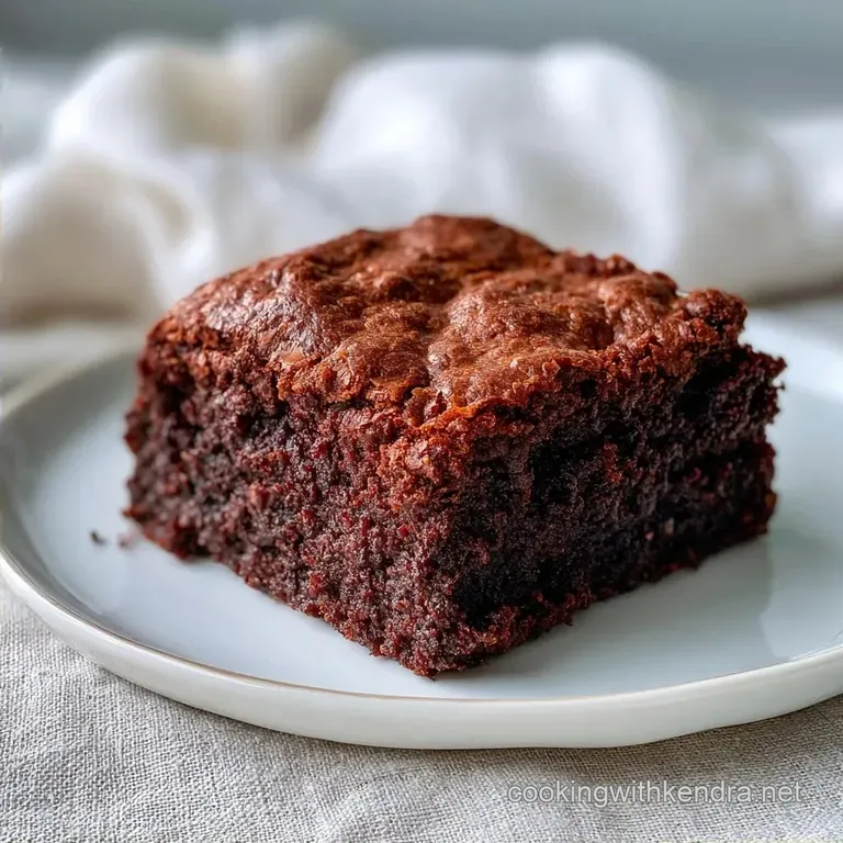 Flourless Chocolate Zucchini Brownies: Fudgy