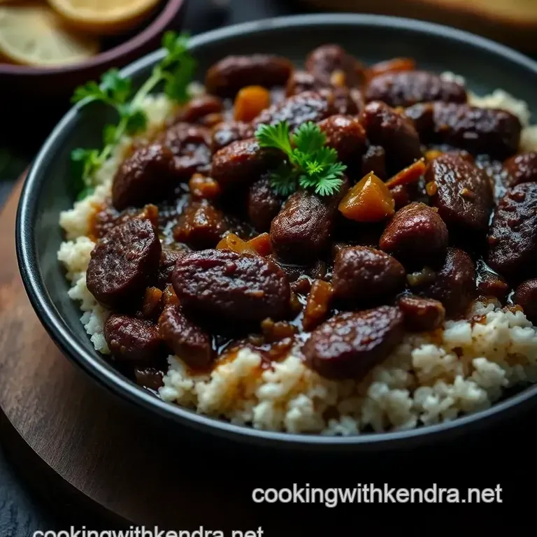 Chorizo Morcilla: The Savory Spanish Black Sausage Delight presentation