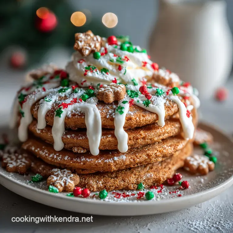 Christmas Brunch Idea with Gingerbread Pancakes