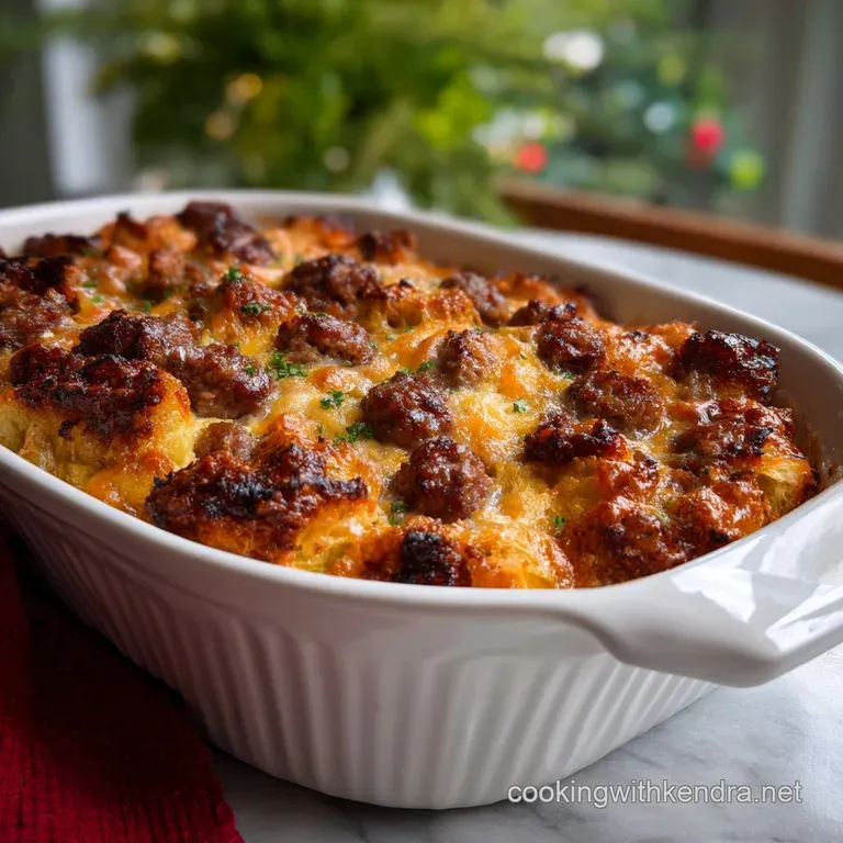 Christmas Morning Casserole with Sausage