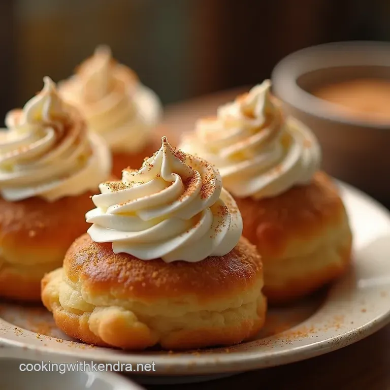 Cinnamon Sugar Cloud Puffs the Ultimate Churro Cream Puffs presentation