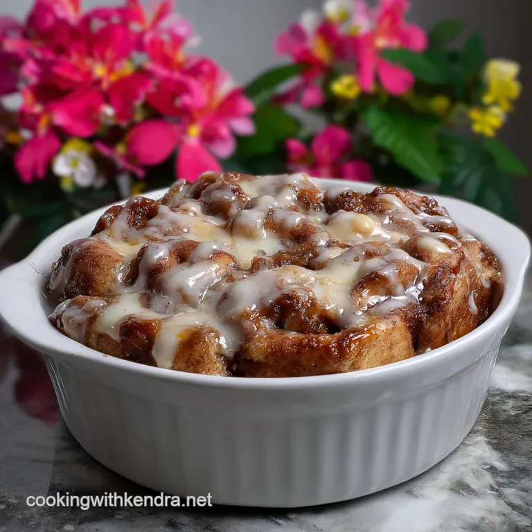 Velvety Cinnamon Roll Casserole with Pecan Crust