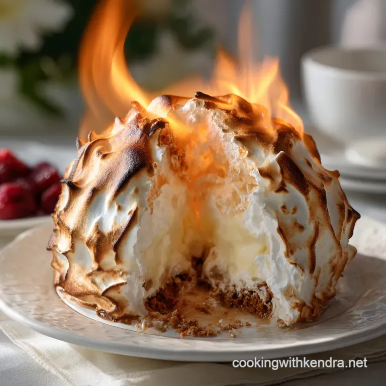Baked Alaska: the Ultimate Fire Ice Dessert presentation