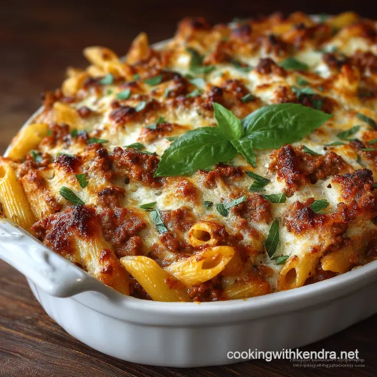 Baked Penne Alla Forno the Ultimate Weekend Comfort Classic presentation