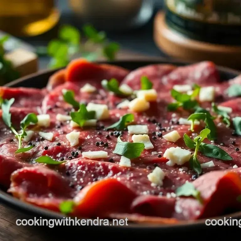 Classic Beef Carpaccio with Arugula and Parmesan