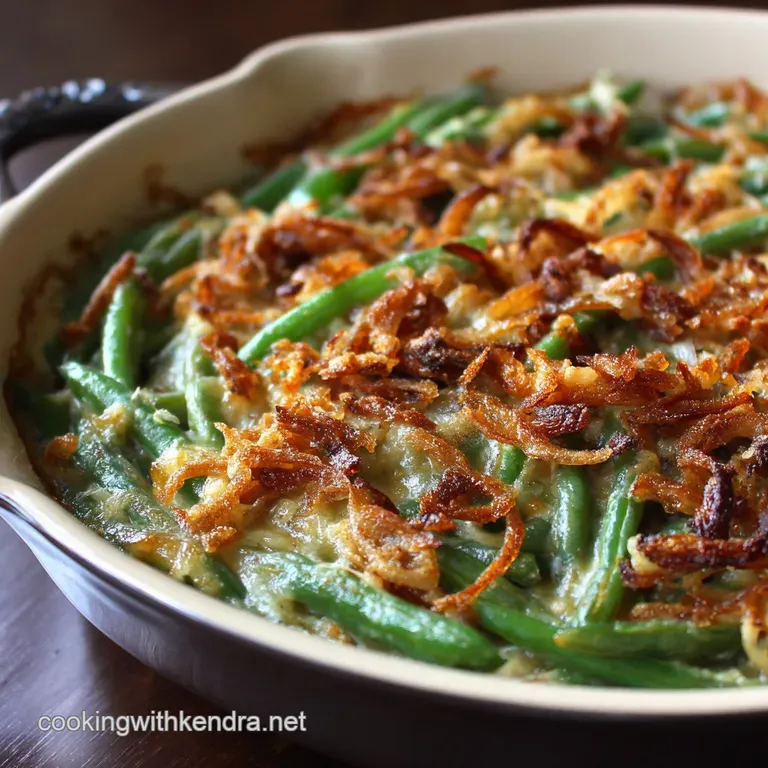 Campbells Green Bean Casserole: the Ultimate Classic Creamy Holiday Staple presentation