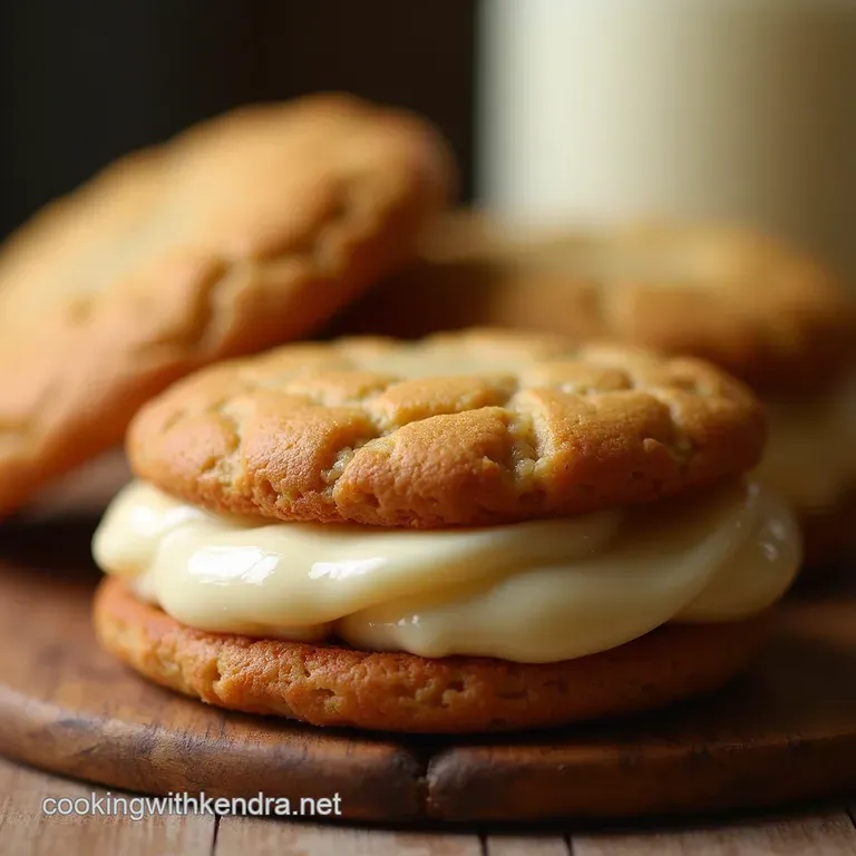 Classic Chocolate Whoopie Cookies with Vanilla Cream Filling presentation