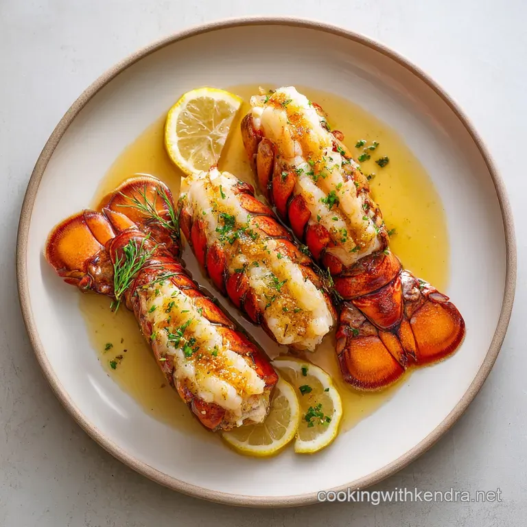 Cooked Lobster Tails: Effortless Butter-Basted Luxury presentation
