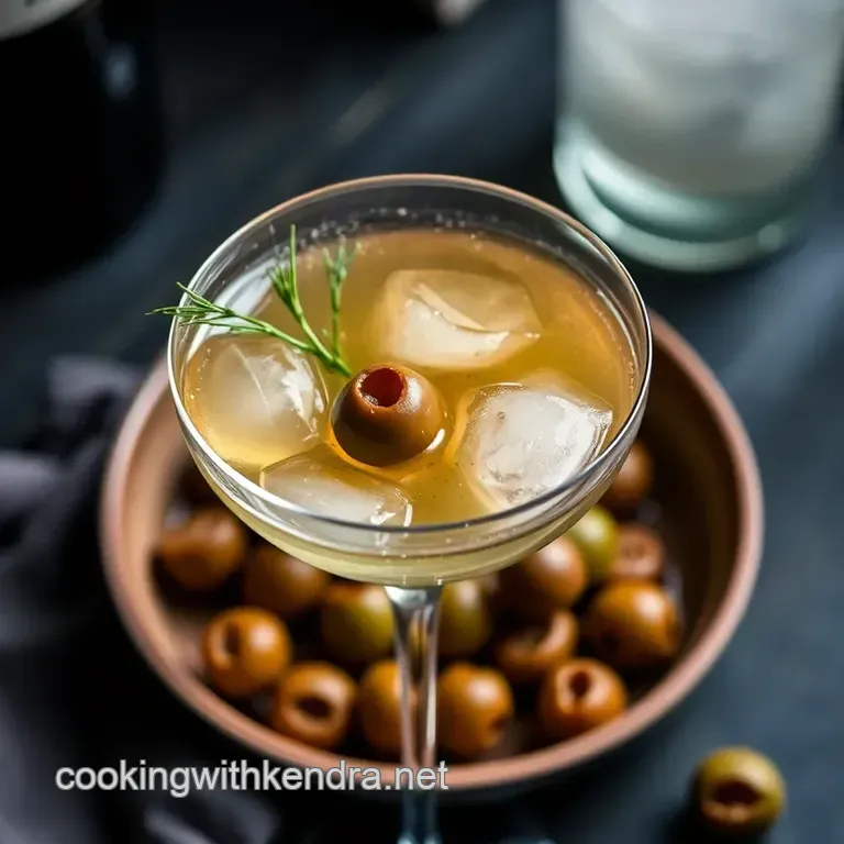 Classic Dirty Gin Martini: A Playful Twist on a Timeless Favorite presentation