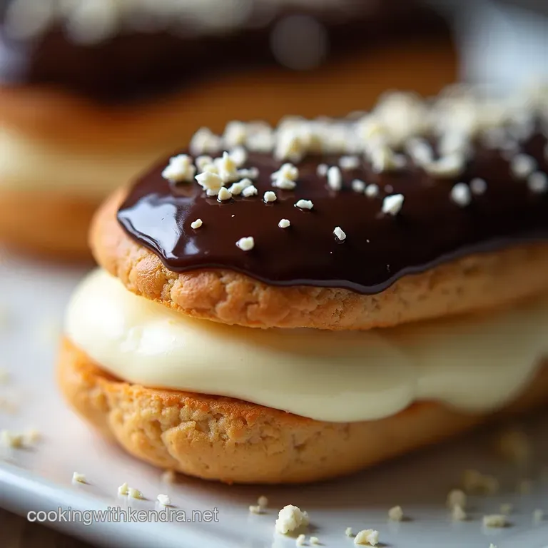 The Ultimate Homestyle Eclair Cake Choux Base Vanilla Crème Pâtissière Dark Chocolate Glaze