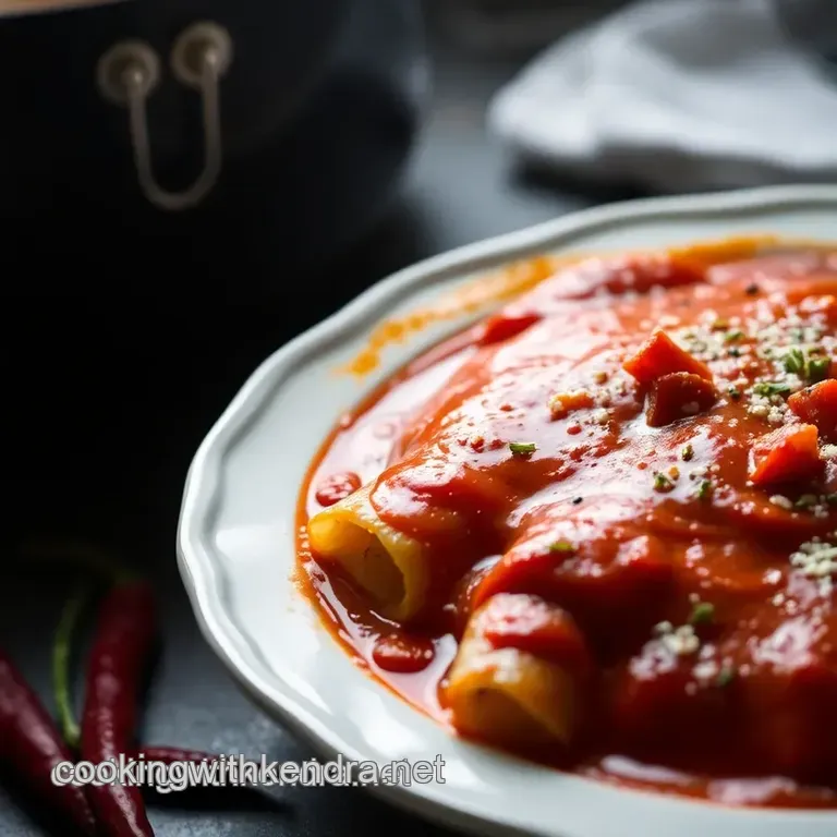 Classic Enchiladas Rojas presentation