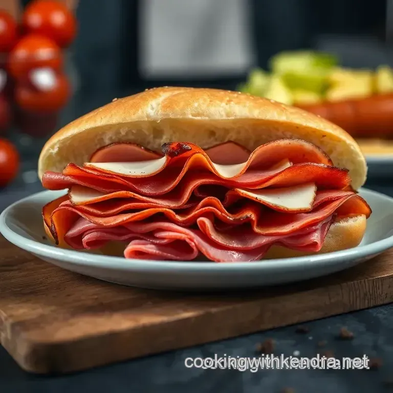 Classic Italian Grinder Sandwich: a Hearty Taste of Tradition presentation