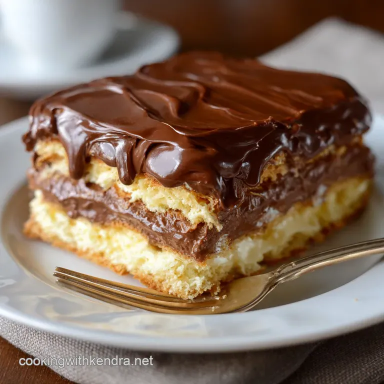 The Classic NoBake Eclair Cake Recipe Zero Faff Perfect for a Crowd