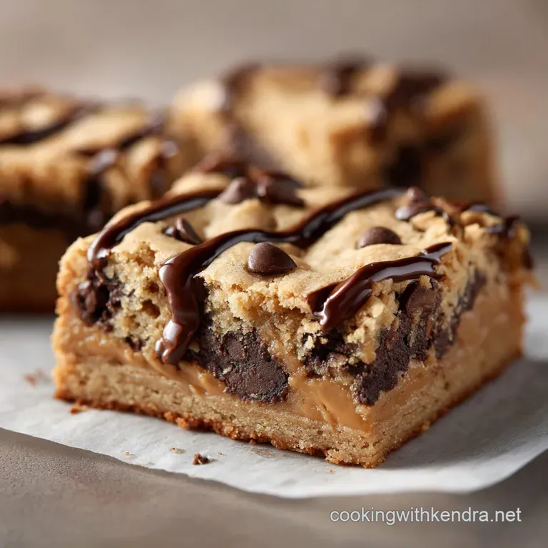 Classic Peanut Butter Lunch Lady Cookie Bars: the Chewy 9X13 Comfort Dessert presentation