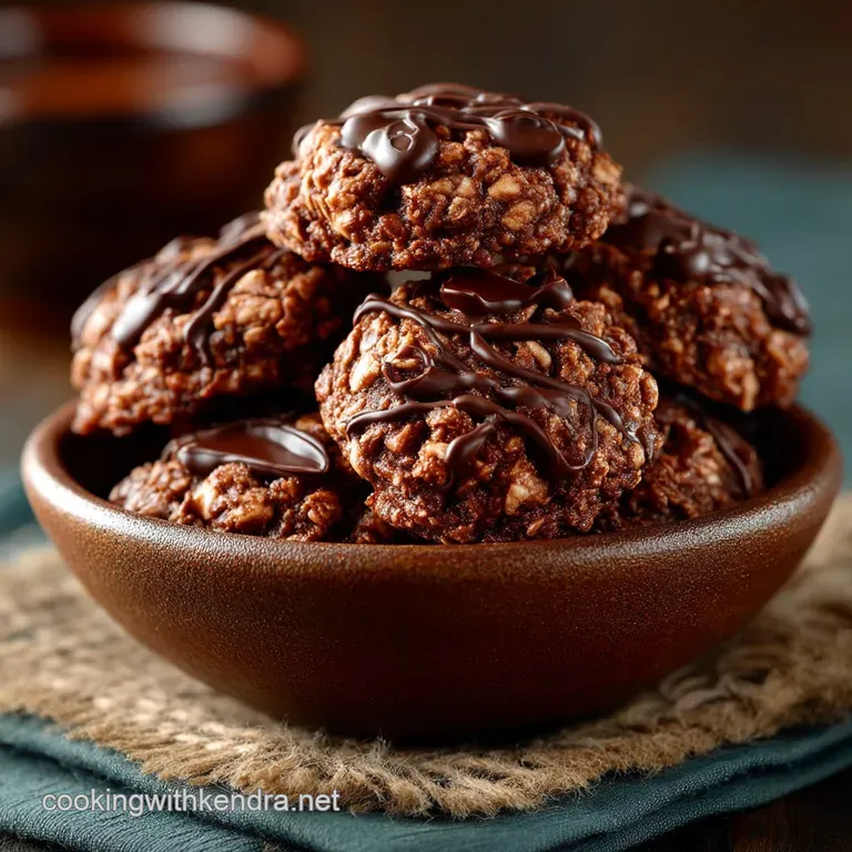 The Classic Chewy Chocolate Peanut Butter NoBake Cookies