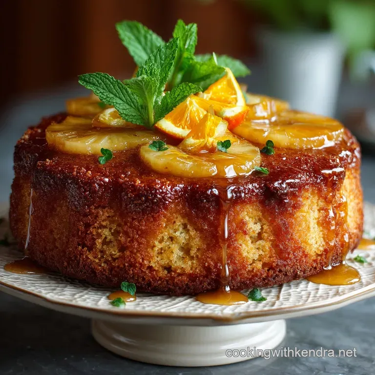 The Sunshine State Staple Classic Pig Picking Cake Mandarin Pineapple presentation