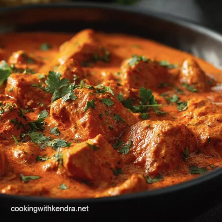 Butter Chicken: Chefs Classic Murgh Makhani with Velvety Sauce presentation