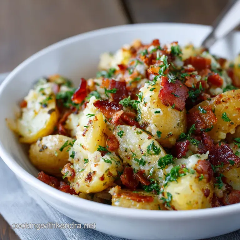 German Potato Salad Opas Tangy Triumph Classic Warm Swabian Style presentation