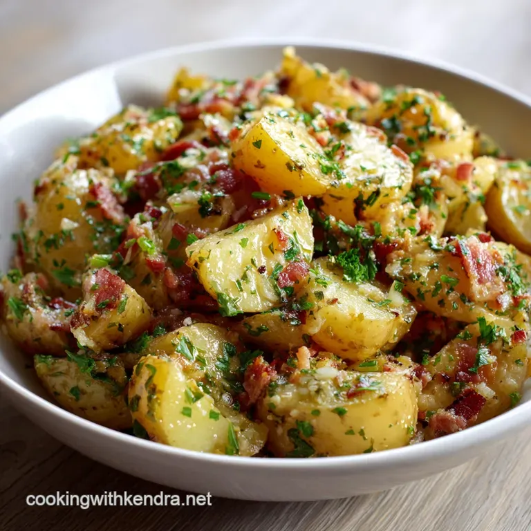 German Potato Salad Opas Tangy Triumph Classic Warm Swabian Style