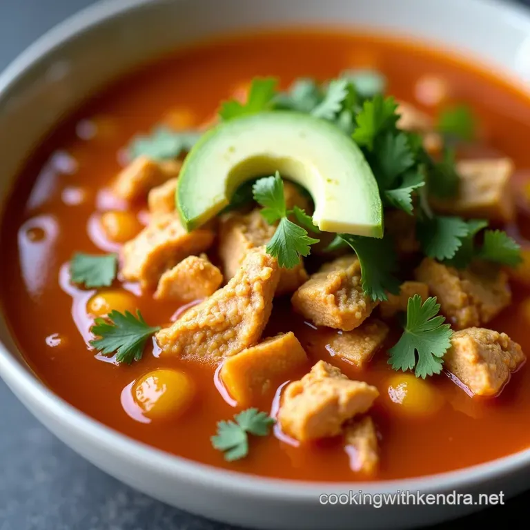 Clucking Good Chicken Tortilla Soup Fiesta in a Bowl
