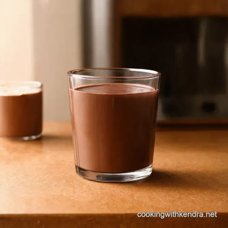 Cocoa Kissed Homemade Chocolate Milk presentation