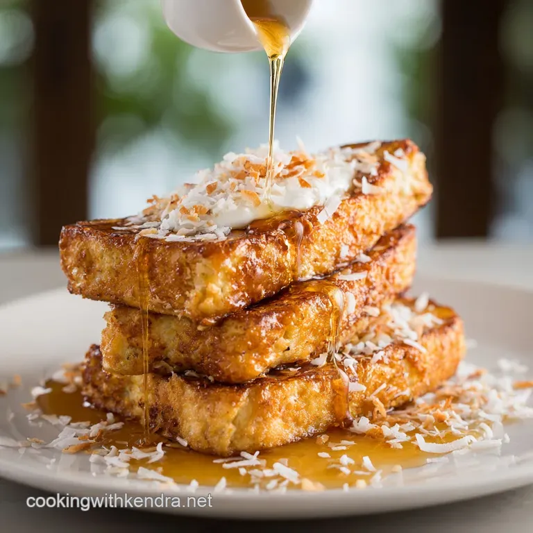 Coconut French Toast with Coconut Syrup The Best Tropical Brunch Recipe