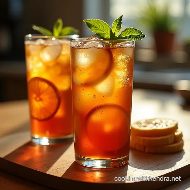 Sunsoaked Sweet Tea the Quintessential Cooler Simple Coldbrew Method presentation