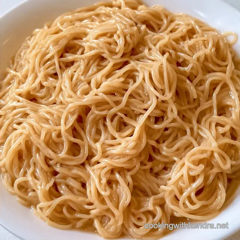 Easy Cold Rice Noodle Pasta: Creamy and Zesty
