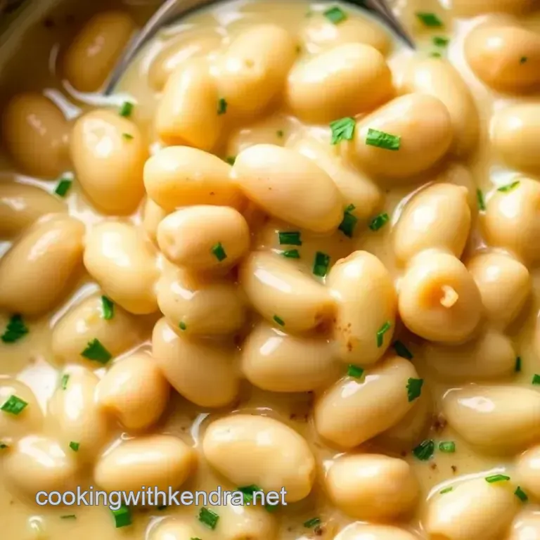 Creamy Hanover Baby Lima Beans with Garlic and Herbs presentation