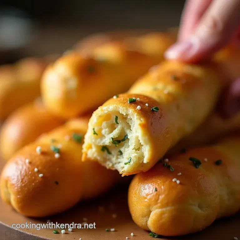 The Ultimate Neverending Homemade Garlic Breadsticks presentation