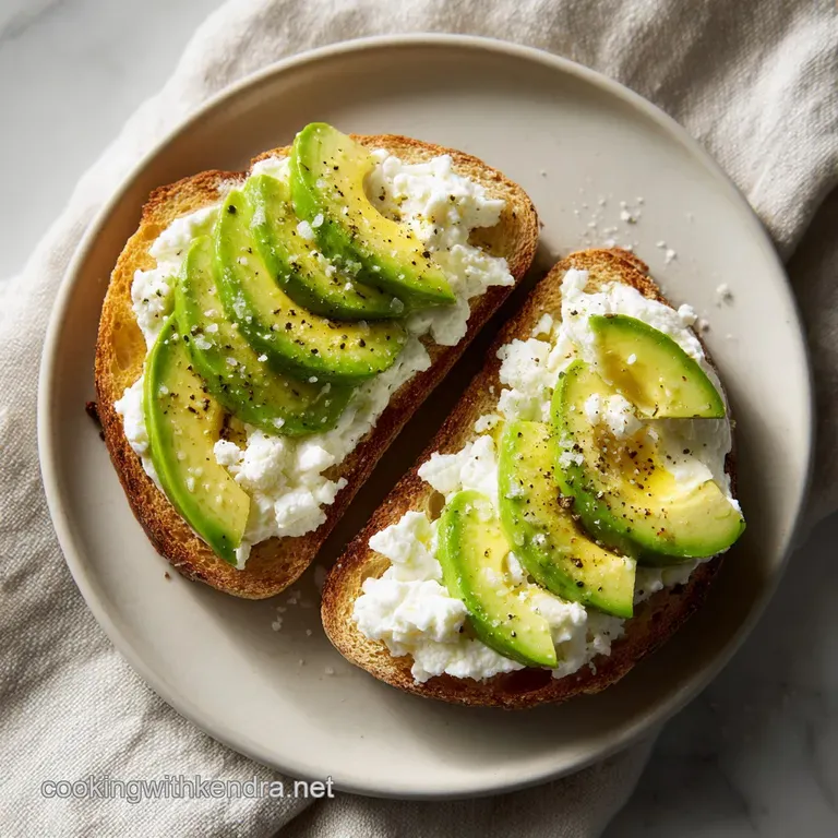 Cottage Cheese Avocado Toast: High Protein