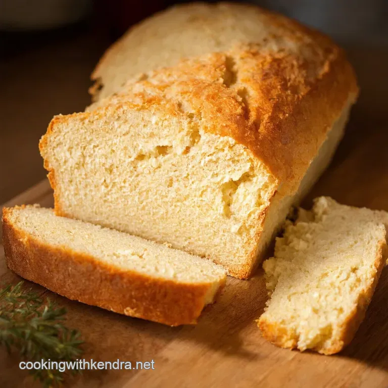 Cottagecore Comfort Fluffy Cottage Cheese Sourdough Bread presentation