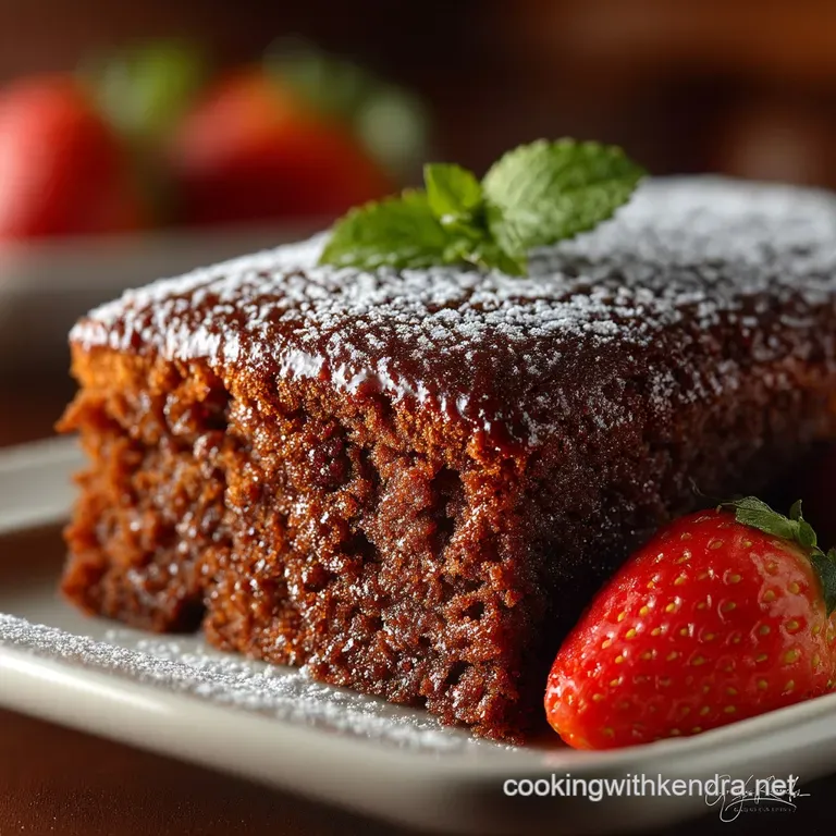 The Cozy Cuppa Spiced Wacky Cake No Eggs No Dairy presentation