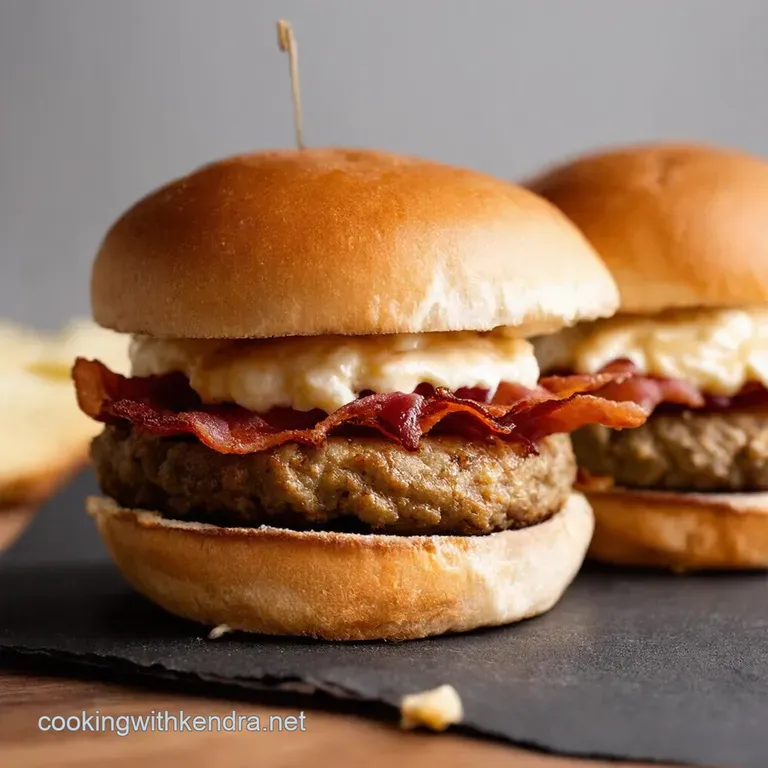 Crack Burgers Cream Cheese Bacon Bliss presentation