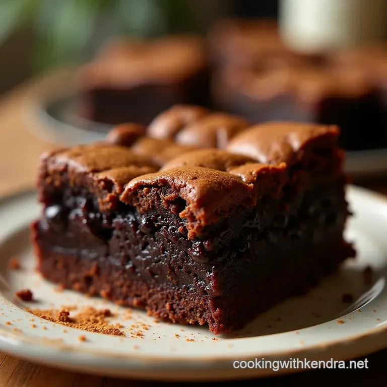 The Ultimate Crack Top Fudgy Brownies Rich Dark and Dangerously Gooey presentation