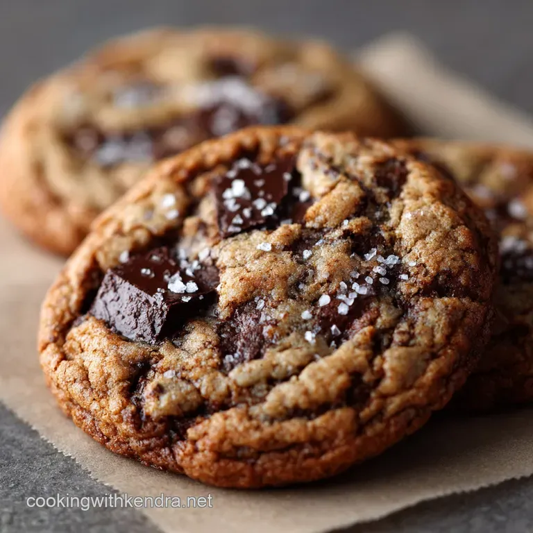 The Cracking Good Brown Butter Chocolate Chunk Cookies with Flaky Sea Salt