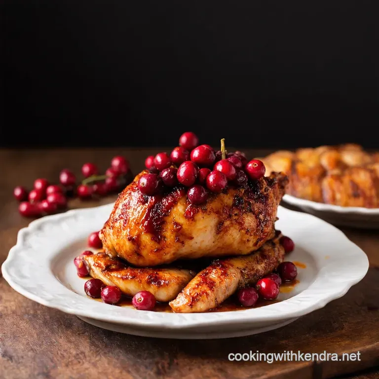 Cranberry Glazed Chicken with Rosemary and Thyme