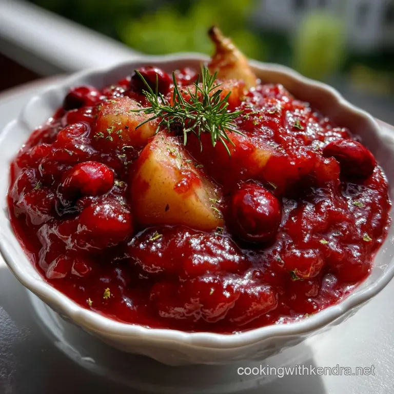 The Best Cranberry Pear Sauce Recipe