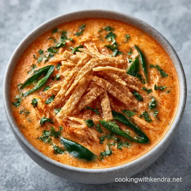 Cream Cheese Chicken Tortilla Soup: Rich and Creamy