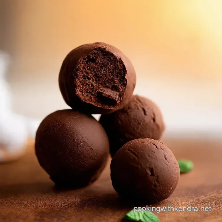 Creamy Andes Mint Chocolate Truffles presentation