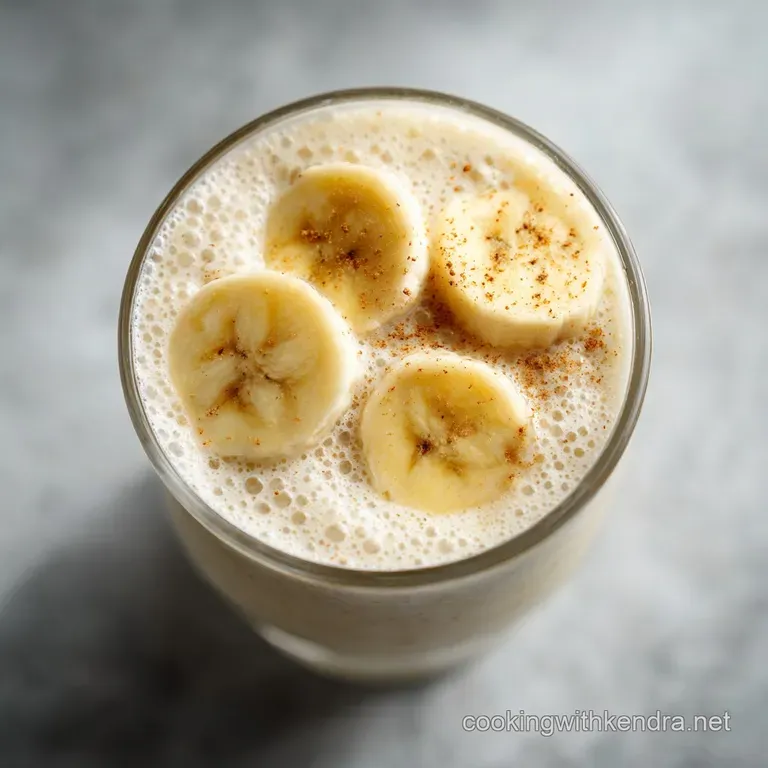 Creamy Banana Smoothie with Milk