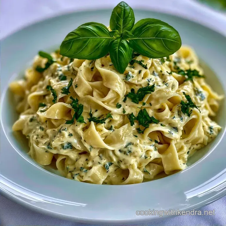 Failure-Proof Creamy Basil Alfredo Pasta