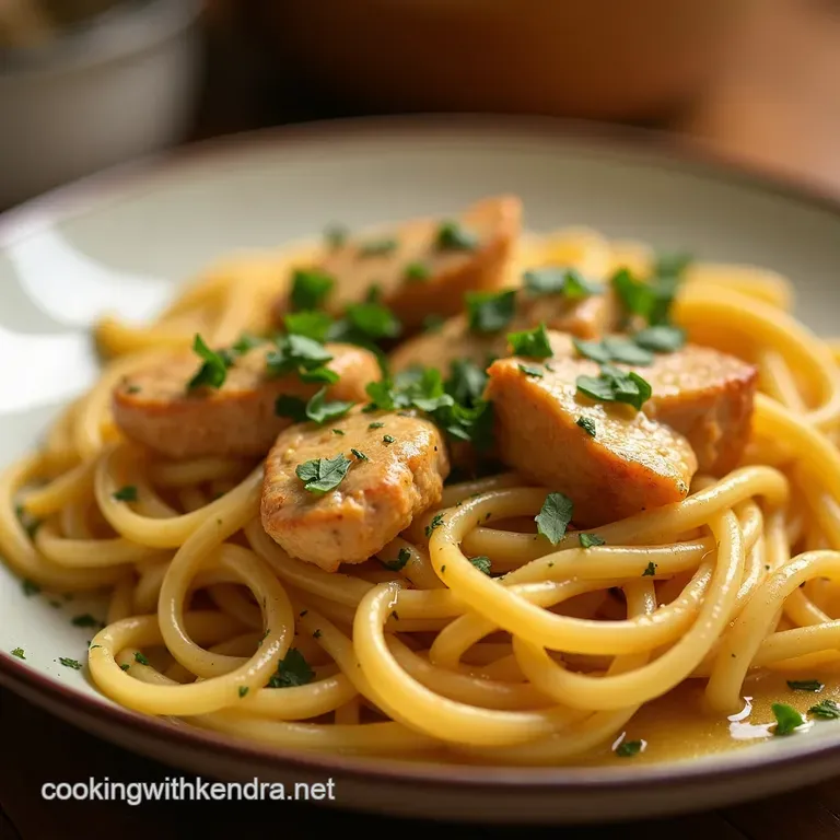 Golden Comfort Creamy Savoury Chicken Buttered Noodles presentation