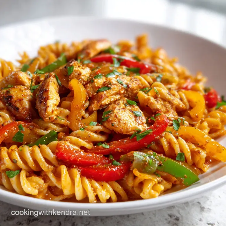 Creamy Chicken Fajita Pasta