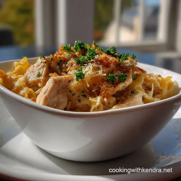 Velvety Homemade Chicken Noodle Casserole