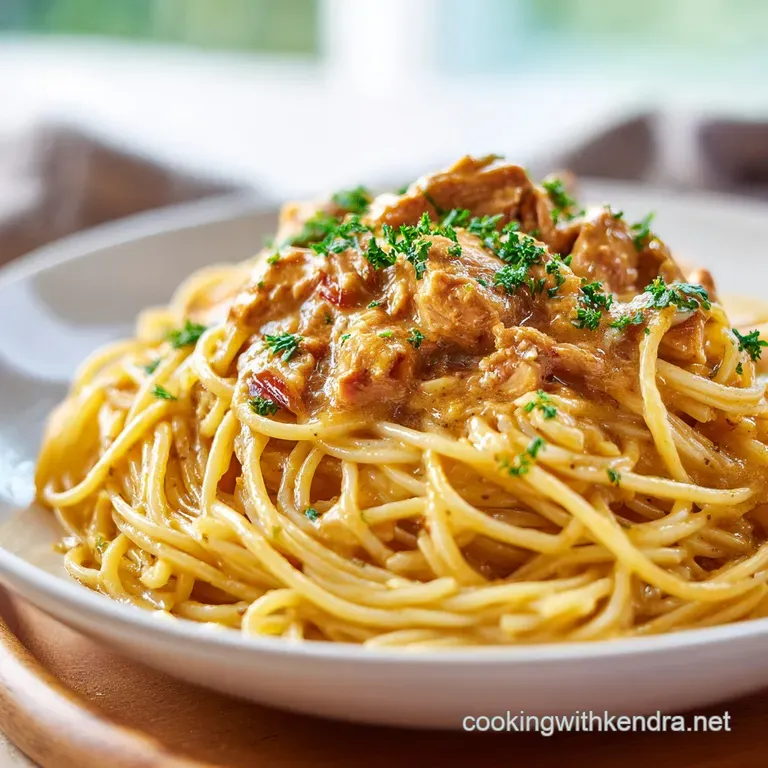 Creamy Chicken Spaghetti: Cheesy and Savory